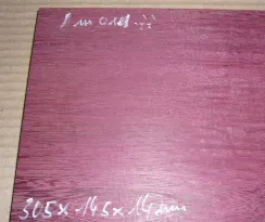 Am011 Purple Heart, Amaranth Small Board 305 x 145 x 14 mm
