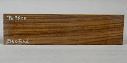 Po116 Lignum Vitae, Guaiacum Saw Cut Veneer 275 x 70 x 2 mm