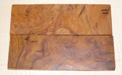 2485 Wüsteneisenholz Maser Griffschalen unpaarig 125 x 40 x 9 mm