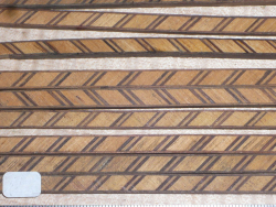 In114 Antique Marquetry, Wooden Mosaic Inlay Strip Biedermeier 3 pcs. ca 950 x 6 x 4 mm