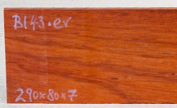 Bl043 Bloodwood Satiné Small Board 290 x 80 x 7 mm