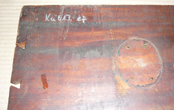 Ka013 Kampferholz Antikes Möbelteil einer Seemannstruhe 440 x 330 x 17 mm
