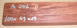 Pa046 Rosewood, Honduran Small Board 600 x 43 x 19 mm