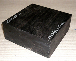 Eb020 Ebony Block, Bowl blank 140 x 140 x 60 mm