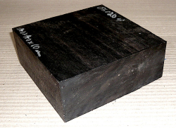 Eb020 Ebony Block, Bowl blank 140 x 140 x 60 mm