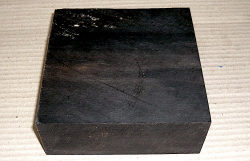 Eb020 Ebony Block, Bowl blank 140 x 140 x 60 mm