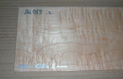 Ah039 Curly Maple AAA 380 x 130 x 5 mm