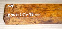 0018 Desert Ironwood Burl Blank 290 x 45 x 32 mm