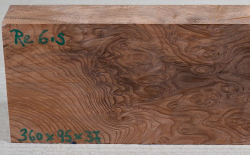 Re006 Redwood Maser, Sequoia Vavona Maser Block 360 x 95 x 37 mm