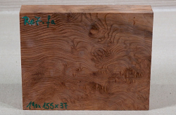 Re007 Redwood Maser, Sequoia Vavona Maser Block 190 x 155 x 37 mm