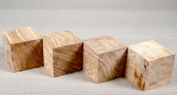 Ol065 Wild Olive Wood Assortment 4 Cubes a 58 x 58 x 58 mm