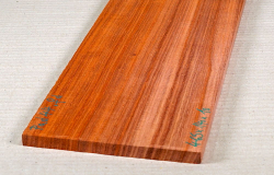 Pad044 Padauk, Coral Wood Small Board 465 x 140 x 10 mm