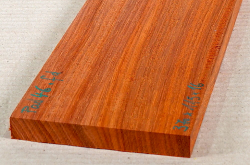 Pad046 Padauk, Coral Wood Small Board 370 x 115 x 16 mm
