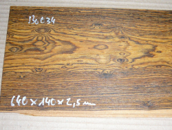 Bo034 Bocote Sägefurnier 635 x 140 x 2,5 mm