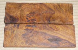 2813 Wüsteneisenholz Maser Griffschalen 134 x 45 x 8 mm