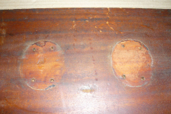 Ka015 Camphor Antique Furniture Part Sailors Chest 440 x 335 x 15 mm