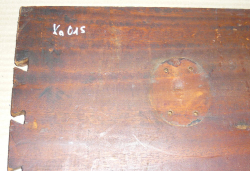 Ka015 Camphor Antique Furniture Part Sailors Chest 440 x 335 x 15 mm