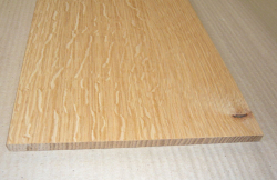 Ec013 Oak Board Strong Medullary Rays! 380 x 215 x 9,5 mm
