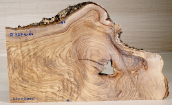 Ol327 Wild Olive Wood Decorative Board 440 x 230 x 17 mm