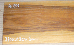 Po046 Pockholz Sägefurnier 740 x 130 x 3 mm