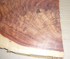 Bub029 Bubinga Decorative Slab 420 x 230 x 25 mm