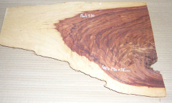 Bub030 Bubinga Dekostück 400 x 230 x 25 mm