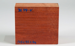 Bl044 Satiné, Blutholz Block 105 x 95 x 40 mm