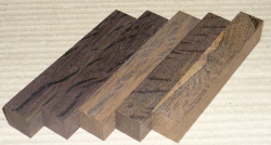 Rae015 Smoked Oak Set of 5 Pen Blanks 120 x 20 x 20 mm