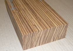 Zeb177 Zebrano Block 185 x 110 x 46 mm