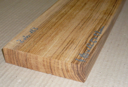 Zeb183 Zebrawood Board 480 x 125 x 28 mm