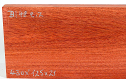 Bl048 Bloodwood Satiné Board 430 x 125 x 21 mm
