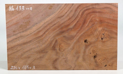 Nb133 Walnut Burl, Black Walnut Veneer 270 x 165 x 3 mm