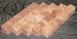 Re015 Redwood Burl Set of 5 Pen Blanks 120 x 20 x 20 mm