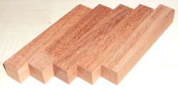 Bub016 Bubinga 5er Set Pen Blanks a 120 x 20 x 20 mm