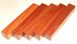 Bub016 Bubinga 5er Set Pen Blanks a 120 x 20 x 20 mm