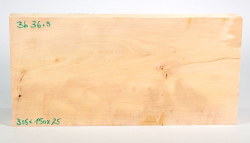 Bb036 Pear Wood unsteamed  Small Board 305 x 150 x 25 mm