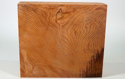 Re017 Redwood Burl, Sequoia Vavona Burl Block 245 x 220 x 45 mm