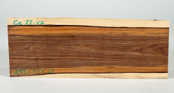 Cc027 Cocusholz Cocus Wood, grünes Ebenholz Stammabschnitt 255 x 95 x 21 mm