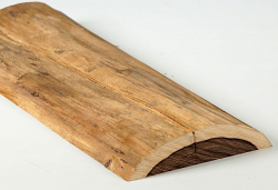 Cc027 Cocuswood, Jamaican Green Ebony Log Section 255 x 95 x 21 mm
