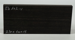 Eb102 Ebony Small Board 230 x 100 x 15 mm