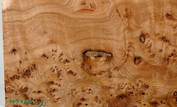 Rue075 Elm Burl Decorative Board 445 x 220 x 21 mm