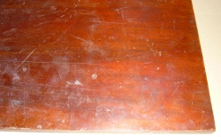 Ma526 Antike westindisches Mahagoni-Tischplatte mit alter Politur 1010 x 500 x ca. 19 mm