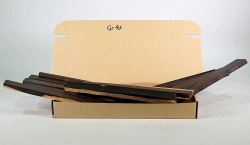 Gr042 Grenadill Sortiment Abschnitte mit Splint  310-280 x 36-18 x 19-7 mm