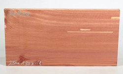 Ze004 Juniper, Eastern Red Cedar Small Board 250 x 130 x 11 mm