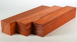 Pad001 Padauk, Coral Wood Blank 305 x 58 x 58 mm