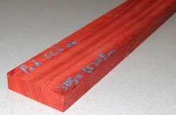 Pad005 Padauk, Coral Wood Small Board 300 x 50 x 15 mm