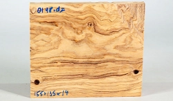 Ol098 Wild Olive Wood Decorative Board 155 x 135 x 14 mm