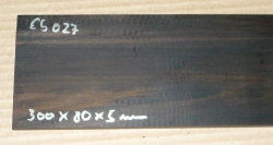 Eb027 Ebony Small Board 300 x 80 x 5 mm