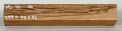 Nb040 Nussbaum europäisch Kantel 297 x 43 x 43 mm