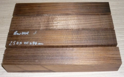 Bw001 Australian Blackwood, Tasmanische Akazie Kantel 255 x 40 x 40 mm
